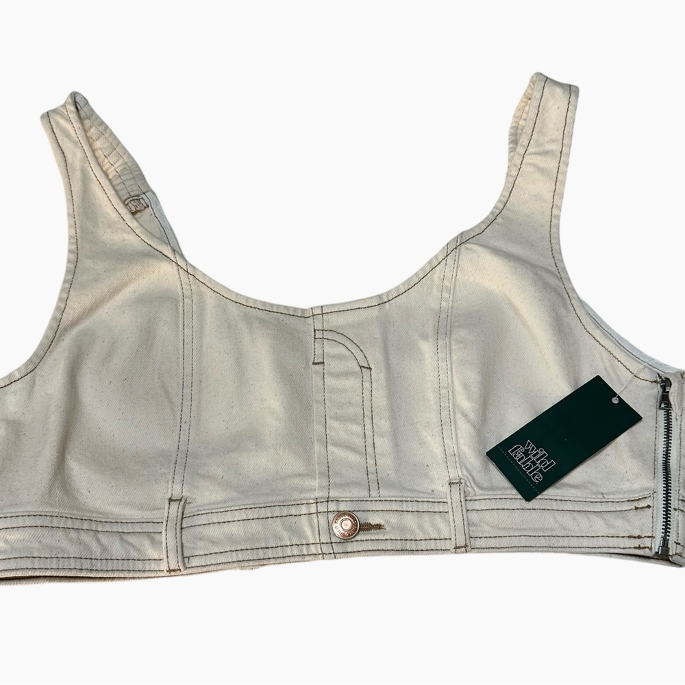 Upcycled crop top by wild fable